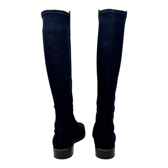 Stuart Weitzman blue leather 5050 knee length boots size 7M - Picture 6 of 16